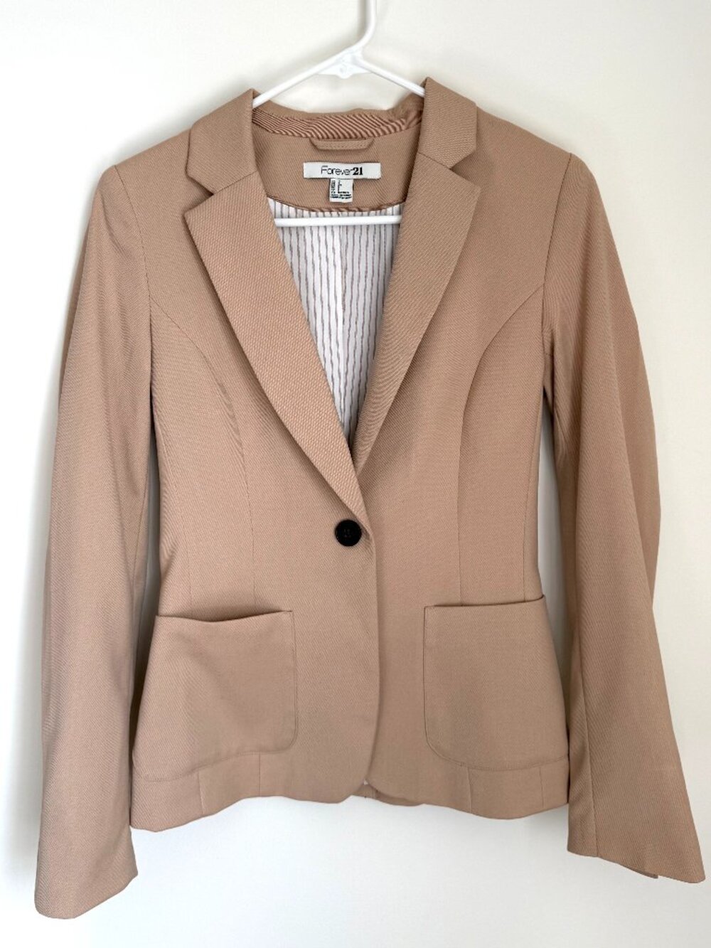 Classic Tailored Forever 21 Tan Blazer